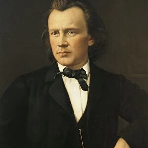 Austria, Vienna, Portrait of Johannes Brahms (1833 - 1897), German composer and pianist