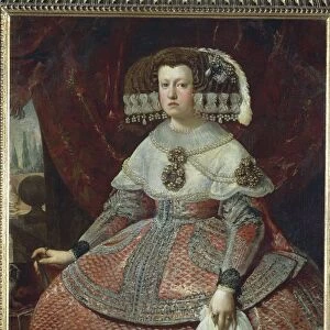 Austria, Vienna, Portrait of Queen Maria Anna of Spain (1606 - 1646)