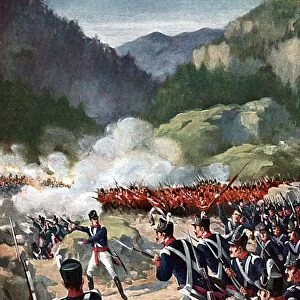 Battle of Busaco, 27 September 1810: British and allied troops under Wellington repulsed