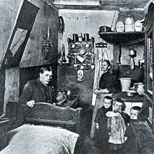 Berlin laborer and his family at home, 1900