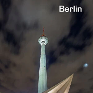 The Berliner Fernsehturm in Alexanderplatz. Berlin. Germany. Europe