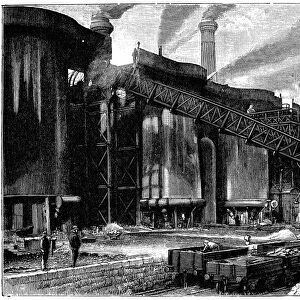 Blast furnaces, Barrow Haematite Iron and Steel Company, Barrow in Furness, Lancashire (Cumbria)