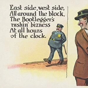 The Bootleggers Rushin Bizness at all Hours of the Clock Postcard. The Bootleggers Rushin Bizness at all Hours of the Clock Postcard