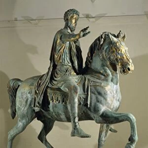 Bronze equestrian statue of Marcus Aurelius