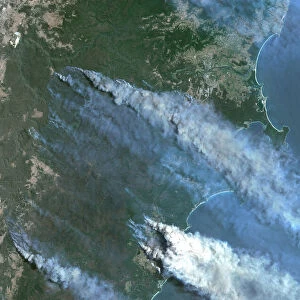 Bushfires in Batemans Bay, Australia