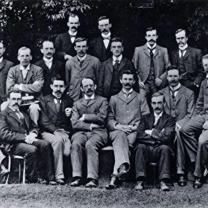 Cavendish Laboratory, Cambridge, England: research students, 1898. J(oseph) J(ohn) Thomson