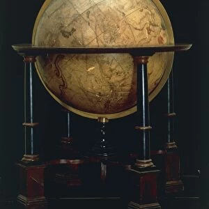 Celestial globe by Jacques de la Feuille, created in Amsterdam, 1700