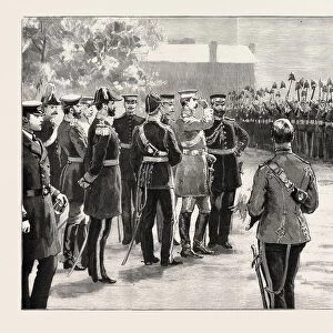 Three Cheers For The Emperor! The German Emperor Reviewing The Royal Artillery At Eastney Barracks