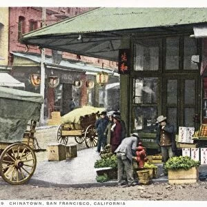 Chinatown, San Francisco, California Postcard. ca. 1915-1925, Chinatown, San Francisco, California Postcard