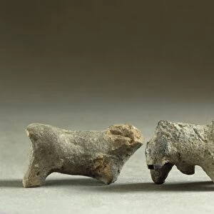 Clay figurines of animals, from Servirola, Province of Reggio Emilia, Italy
