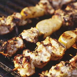 Close-up of Cardamon Chicken Tikka, on the grill