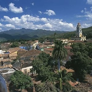 Cuba, Trinidad, high angle view