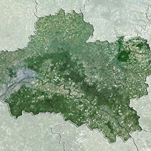 Departement of Loiret, France, True Colour Satellite Image