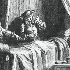 Doctor So much the Better and Doctor So much the Worse by Jean-Baptiste Oudry (1686-1755), engraving