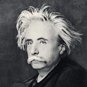 Edvard (Hagerup) Grieg (1843-1907) Norwegian composer. After a photograph