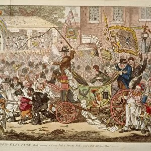 Elections, caricature by James Gillray, 1804