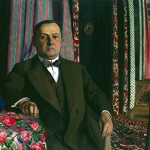 Felix Edouard Vallotton (1865 - 1925) Swiss painter, Portrait of G. Hasen, 1913