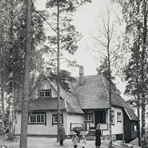 Finland, turku, Finnish composer Jean Sibelius (1865 - 1957), at his house in Ainola
