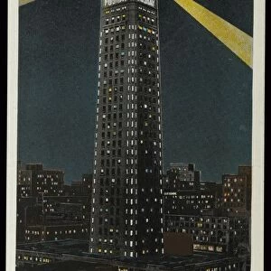 Foshay Tower at Night. ca. 1929, Minneapolis, Minnesota, USA, THE FOSHAY TOWER AT NIGHT, MINNEAPOLIS, MINN