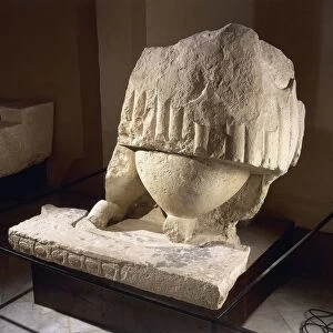 Fragment of the great statue of the Mother Goddess, from the Tarxien Temples