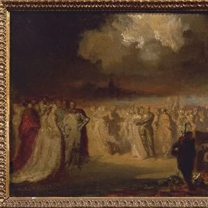 France, Paris, The Polonaise by Frederic Chopin, oil painting