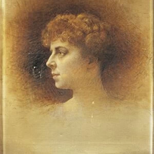France, Saint-Germain-en-Laye, Portrait of Emma Bardac, second wife of Claude Achille Debussy