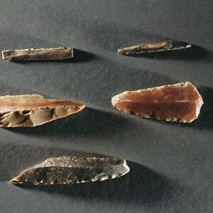 France, Stone tools including scraper, burin, gimlet and bifacial points