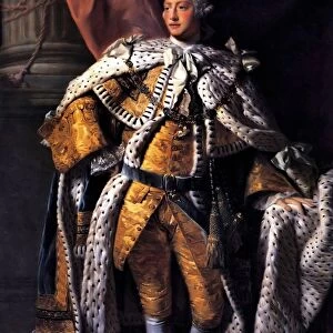 George III in Coronation Robes. George III 1738 - 1820, King of Great Britain 1760 - 1820