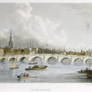 The Georgian stone bridge across the Tyne at Newcastle-upon-Tyne, England. Opened in 1791