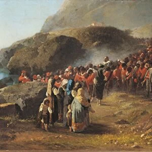 Giuseppe Garibaldi wounded in Aspromonte, 29 August, 1862 painted by Michele Cammarano, 1835-1920