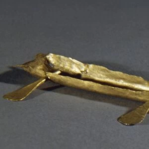 Gold model boat from the Tomb 44 / 1, Austria