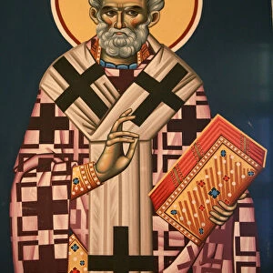 Greek orthodox icon depicting Saint Nicholas