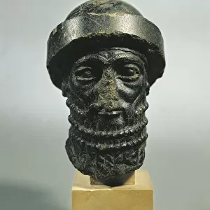 Head of King Hammurabi (circa 1792-1750 B. C. ), from Susa, diorite