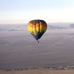 Hot Air Balloon over Desert, Namibia, Africa