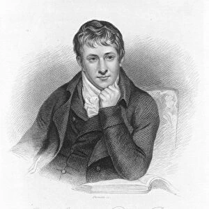 Humphry Davy (1778-1829) English chemist. Engraving