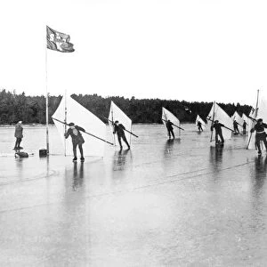 Ice Sail Race In Sweden