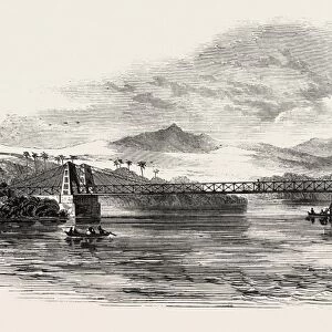 Iron Bridge Built Across The Martha Brae River
