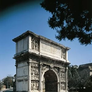 Italy, Campania region, Benevento, Arch of Trajan, 2nd century