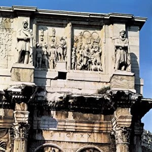 Italy, Latium region, Rome, Imperial Fora, Arch of Constantine