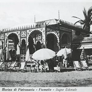 Italy, Lucca, town of Fiumetto, Pietrasanta Marina, Eldorado baths, 20th century