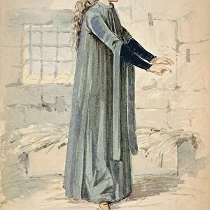 Italy, Milan, Costume sketch for Margherita in jail (Mefistopheles)