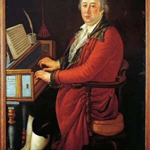 Italy, Naples, Portrait of Italian composer Domenico Cimarosa (1749 - 1801), 1785