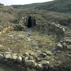 Italy, Sardinia Region, Olbia, Nuragic sacred well Sa Testa