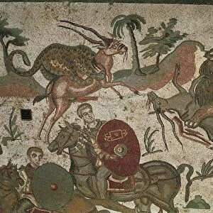 Italy, Sicily Region, Enna Province, Piazza Armerina, Villa Romana del Casale, mosaic
