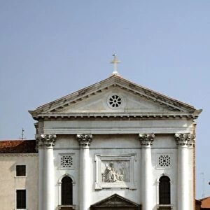 Italy, Venice, View of Santa Maria della Pieta church