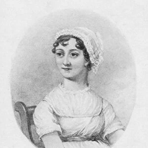 Jane Austen (1775-1817) c1810, 1902. English novelist remembered for her six great novels Sense