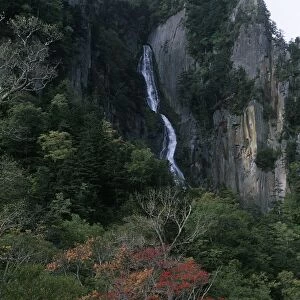 Japan, Hokkaido, Daisetsuzan National Park, Surroundings of Sounkyo Onsen Ginga-no-taki falls (Milky Way falls)