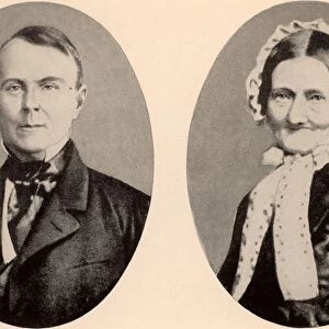 Johann Jakob Brahms and his wife, parents of the German composer Johannes Brahms (1833-1897)