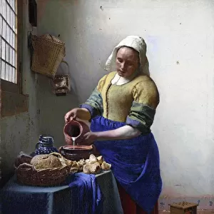 Johannes Vermeer (1632-1674) Dutch painter, The Milkmaid