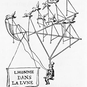 L homme dans la Lune (The Man on the Moon) from the frontispiece of novel by Gonzales